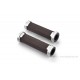 Daytona "GRIPPYGRIP" GGDM-BASE Griffgummi paar braun mit silbernem Aluminium Ring ø22.2 mm 7/8"