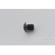 Daytona Abdeckschraube Alu CNC schwarz eloxiert f. Spiegelgewinde M10 x P1.25 Rechtsgewinde