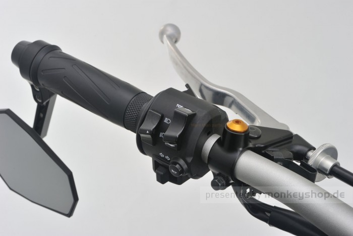 Daytona Abdeckschraube Alu CNC gold eloxiert f. Spiegelgewinde M10 x P1.25 Rechtsgewinde