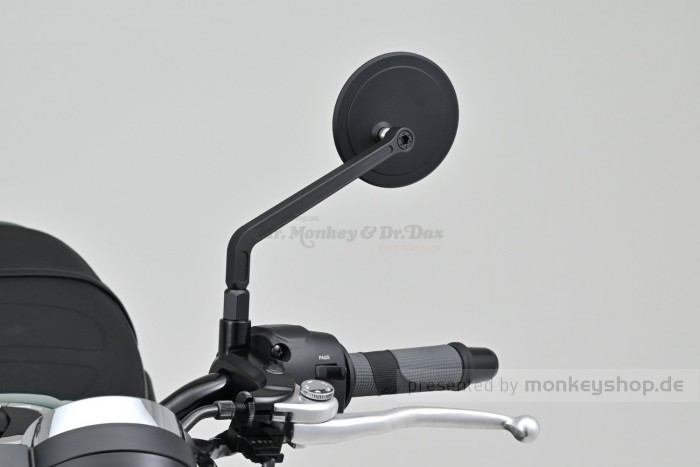 Daytona "D-MIRROR-21" Aluminium Seitenspiegel rund links schwarz