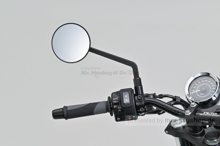 Daytona "D-MIRROR-21" Aluminium Seitenspiegel rund links schwarz