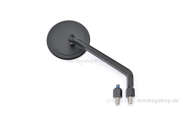 Daytona "D-MIRROR-21" Aluminium Seitenspiegel rund rechts schwarz