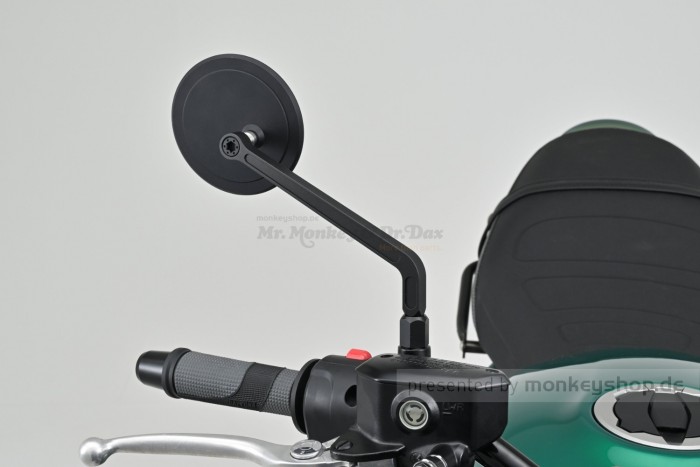 Daytona "D-MIRROR-21" Aluminium Seitenspiegel rund rechts schwarz
