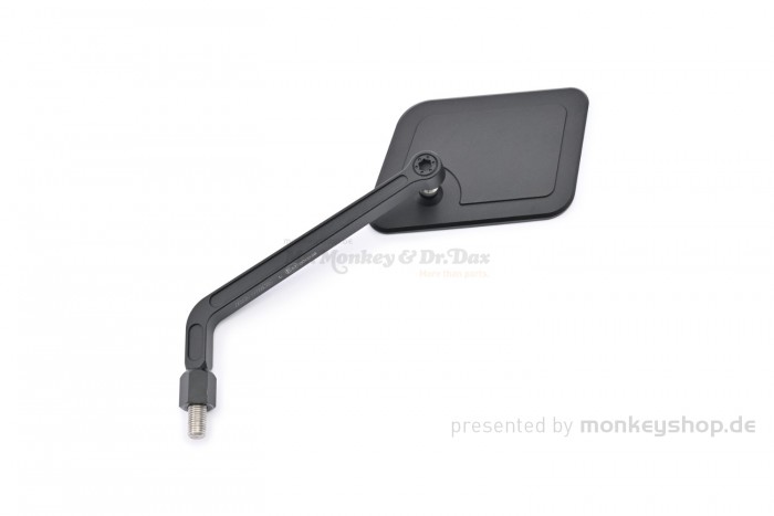Daytona "D-MIRROR-20" Aluminium Seitenspiegel eckig links schwarz