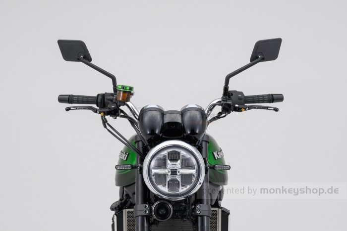 Daytona "D-MIRROR-20" Aluminium Seitenspiegel eckig links schwarz