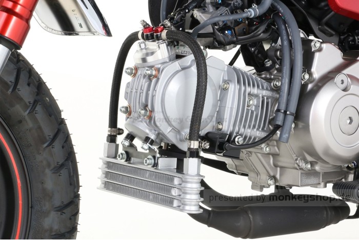 Kitaco Ölkühler Kit 3-reihig silber Montage unten f. Monkey 125 JB03 + MSX 125 GROM JC92