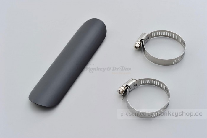 Daytona Hitzeschutzblech Stahl schwarz pulverbeschichtet gerade geschlossen