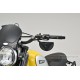 Daytona "D-MIRROR-19" ABS Nylon Lenker Klemmen Spiegel Halbmond schwarz