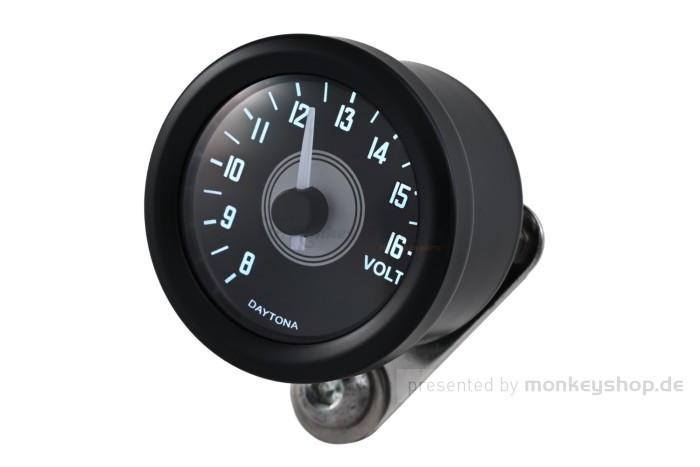 Daytona Velona 48 Voltmeter schwarz Typ 1