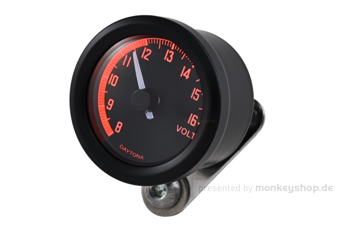 Daytona Velona 48 Voltmeter schwarz Typ 2