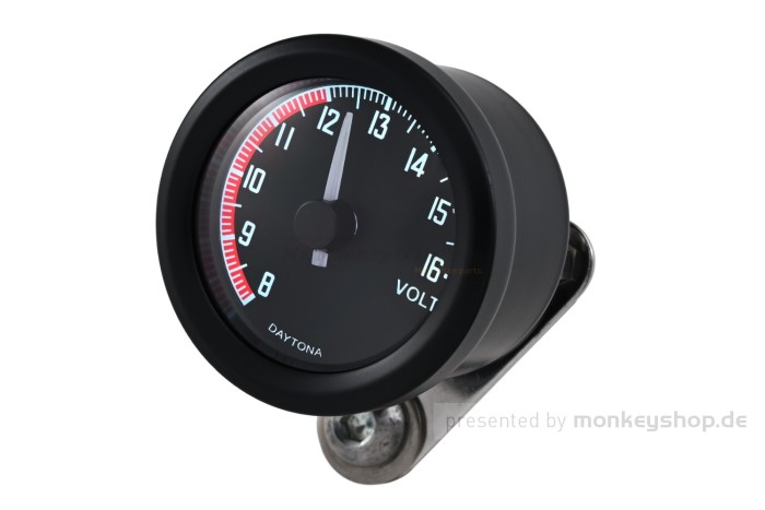Daytona Velona 48 Voltmeter schwarz Typ 2
