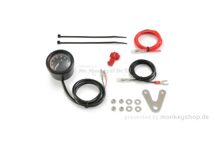 Daytona Velona 48 Voltmeter schwarz Typ 2