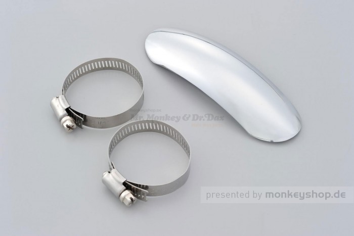 Daytona Hitzeschutzblech Stahl verchromt Bogen außen geschlossen