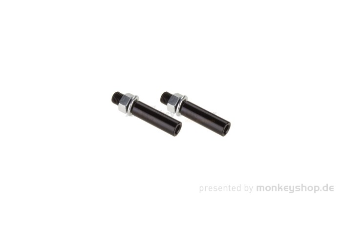 Blinker Arm Stange Verlängerung schwarz universal Set 2 Stk.