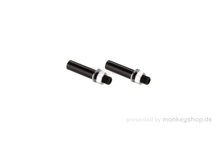 Blinker Arm Stange Verlängerung schwarz universal Set 2 Stk.