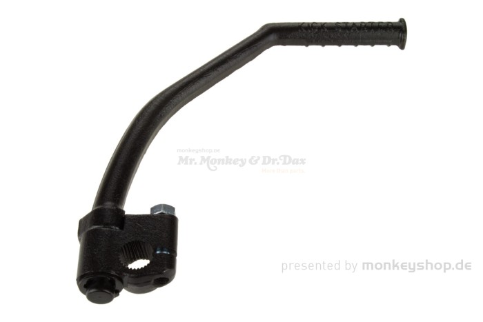 Kickstarter 16 mm Stahl geschmiedet schwarz abgewinkelt