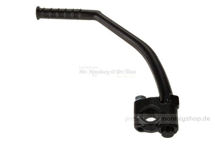 Kickstarter 16 mm Stahl geschmiedet schwarz abgewinkelt