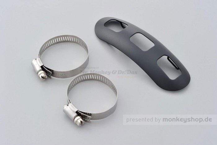 Daytona Hitzeschutzblech Stahl schwarz Bogen außen offen