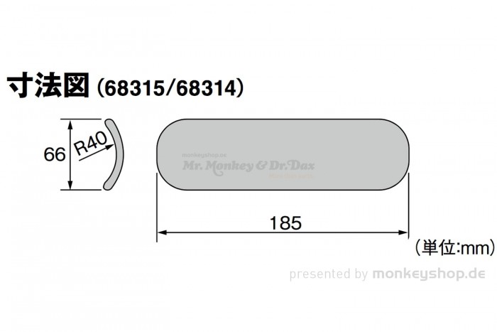 Daytona Hitzeschutzblech Edelstahl poliert gerade offen