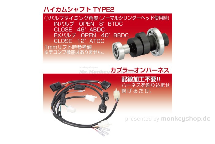 Kitaco Power Pack 164cc silber f. Monkey 125 JB02