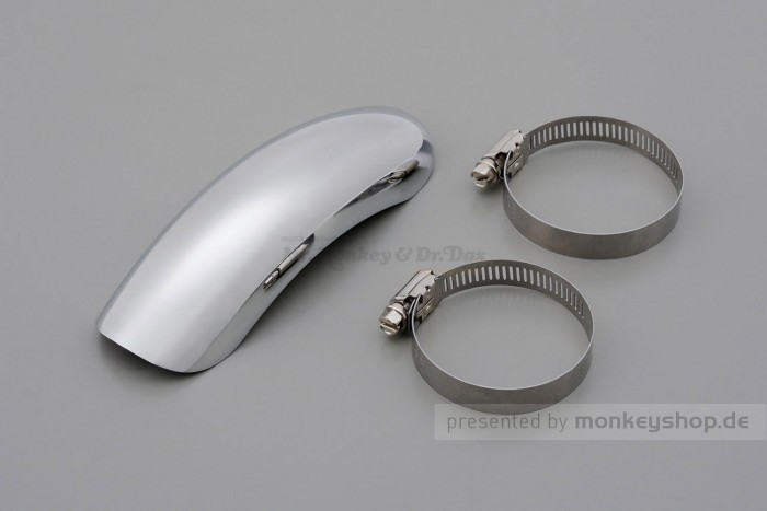 Daytona Hitzeschutzblech Edelstahl poliert Bogen außen geschlossen