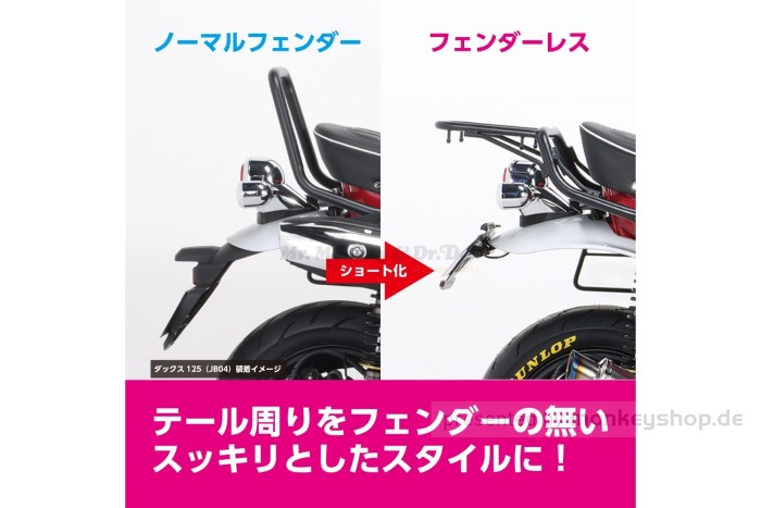 Kitaco Kennzeichenhalter Fender Less Kit f. Dax 125