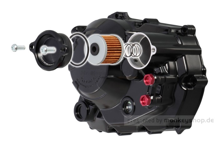 Kitaco Kupplungsdeckel silber f. MSX JC92 + Monkey 125 JB03 JB05