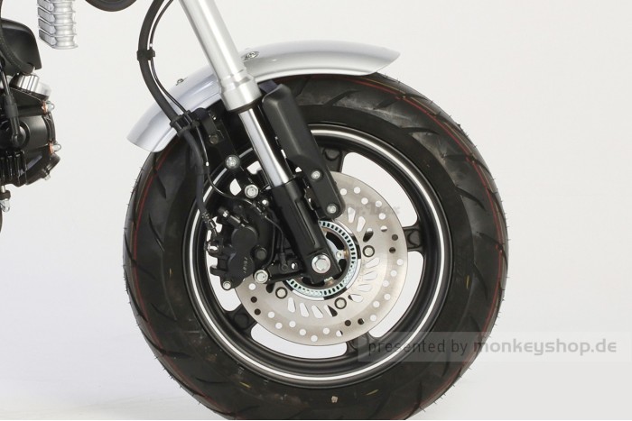 Kitaco Schutzblech Kit  Short Fender vorn silber + Gabelschützer f. Dax 125