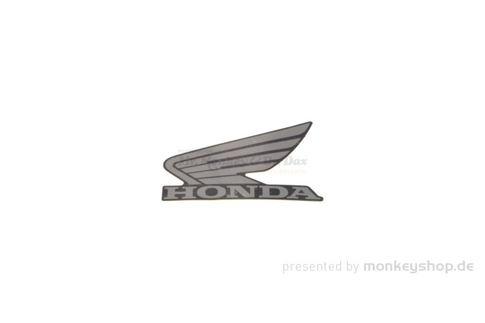 Honda Aufkleber mit Flügel links silber schwarz f. MSX GROM JC92