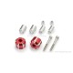 Daytona "W" Lenkergewichte Set Aluminium CNC rot eloxiert 14-19mm