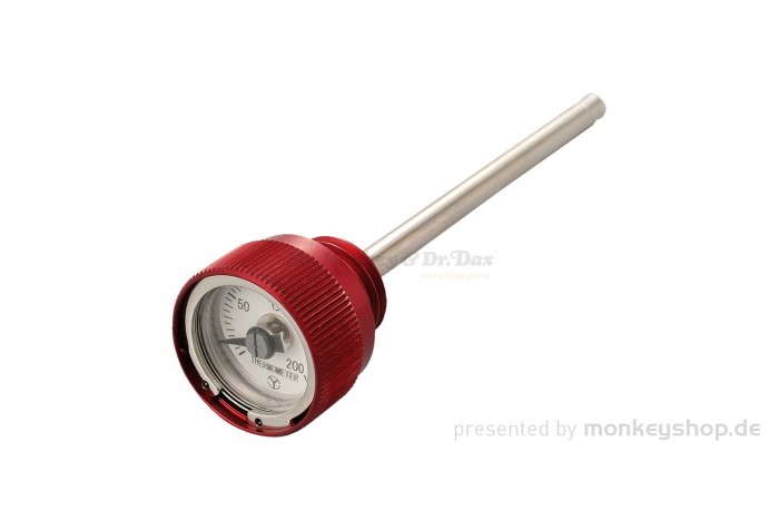 Daytona Öltemperatur Anzeige f. MSX Aluminium rot eloxiert