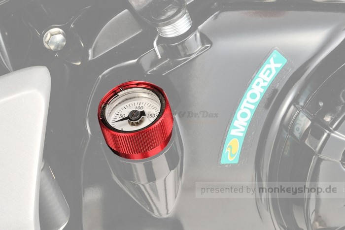 Daytona Öltemperatur Anzeige f. MSX Aluminium rot eloxiert