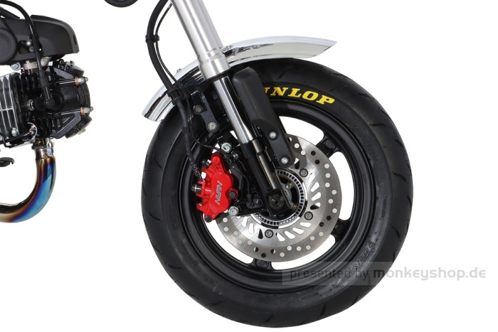 Kitaco Schutzblech Kit Short Fender vorn chrom + Gabelschützer f. Dax 125