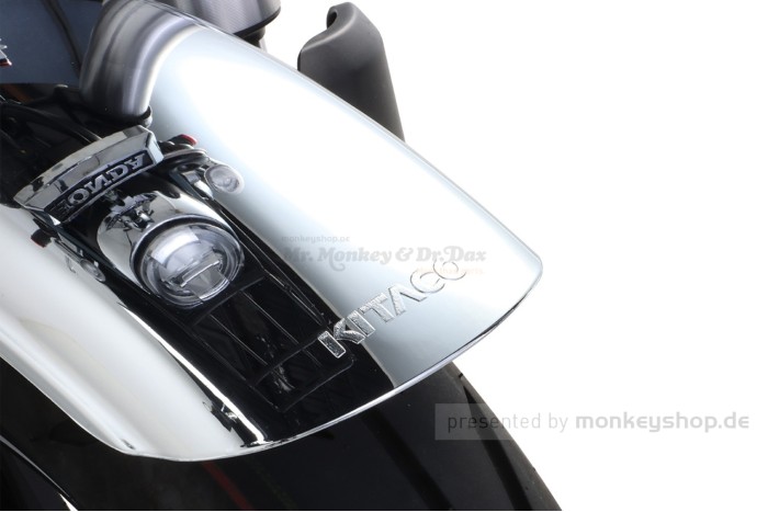 Kitaco Schutzblech Kit Short Fender vorn chrom + Gabelschützer f. Dax 125
