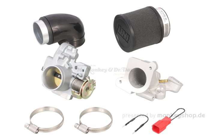 Kitaco große Drosselklappe 34mm Big Throttle Body f. orig. Zylinderkopf MSX 125 JC92