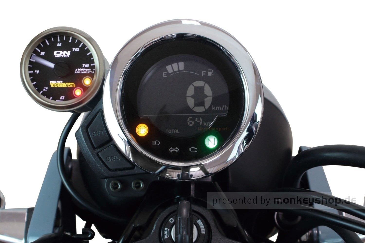 Universeller 12V Motorrad-Tachometer mit LED-Hintergrundbeleuchtung