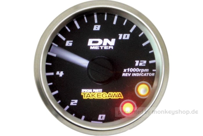 Takegawa Drehzahlmesser Kit ø48 mm 12500 RPM LED weiß f. Dax 125
