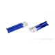 Raximo FRS2 Fußrasten Aluminium CNC blau eloxiert mit ABE f. Monkey 125 + MSX + Dax 125