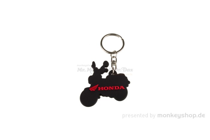 Honda Schlüsselanhänger Dax ST50 12 Volt Gummi rot