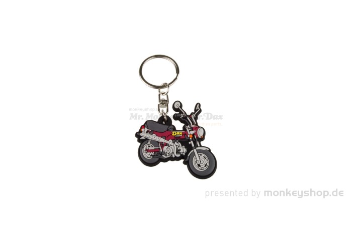 Honda Schlüsselanhänger Dax ST50 12 Volt Gummi rot