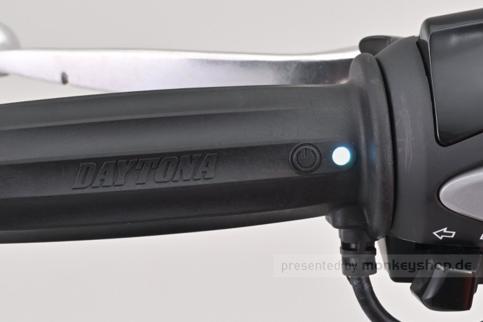 Daytona Heizgriffe Griffheizung 4-stufig 22,2mm 7/8" offenes Ende tonnenförmig