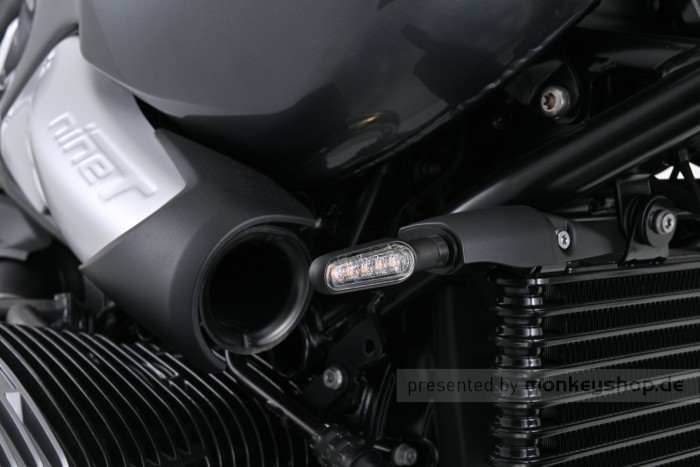 Daytona "D-LIGHT CLASSIC" LED Blinker Paar schwarz clear