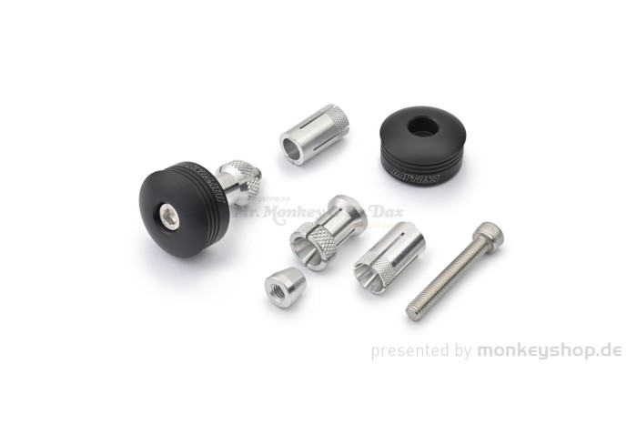 Daytona "RING" Lenkergewichte Set Aluminium CNC schwarz 14-19mm