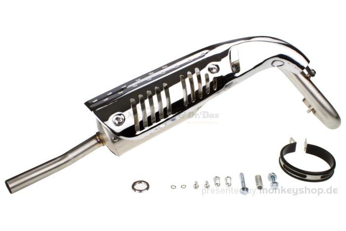 Carbon Performance Sport Auspuffanlage Edelstahl obenliegend f. Monkey