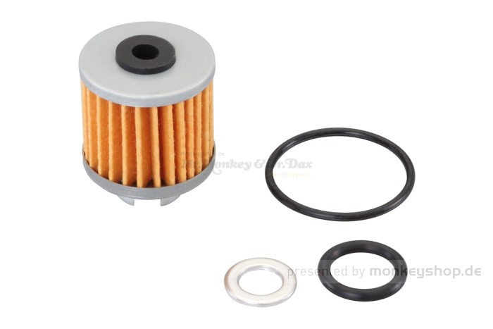 Kitaco Ölfilter Set f. Dream 50 AC15 + Kitaco Kupplungsdeckel mit MSX und Monkey 125