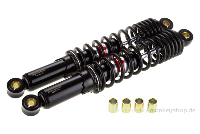 YSS Gasdruck Stoßdämpfer Paar 330mm schwarz f. Dax Chaly CB SS 50
