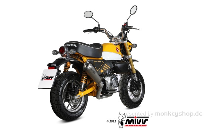 MIVV X-M1 Titan Auspuffanlage f. Monkey 125 2018-2024 mit ABE