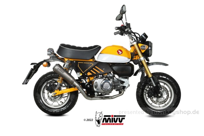 MIVV X-M1 Titan Auspuffanlage f. Monkey 125 2018-2024 mit ABE