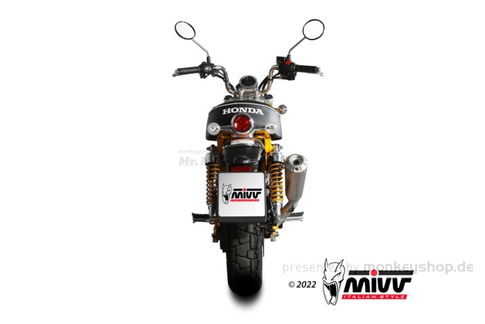 MIVV X-M1 Titan Auspuffanlage f. Monkey 125 2018-2024 mit ABE