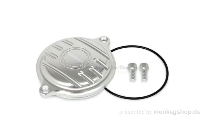 Takegawa Aluminium CNC Nockenwellendeckel silber eloxiert f. MSX 125 + Super Cub 125 + Monkey 125 + Dax 125